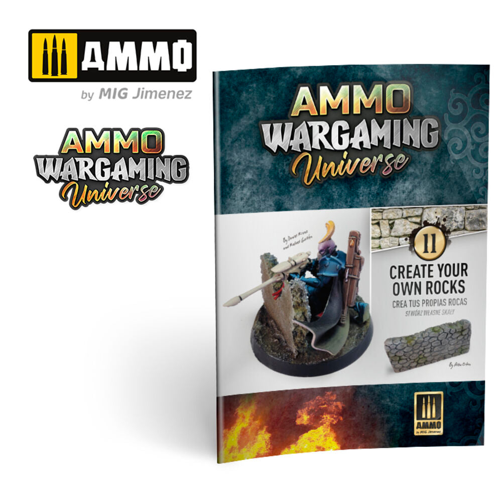 AMMO WARGAMING UNIVERSE Book 11 ��� Create your own Rocks (Multilingual Book)