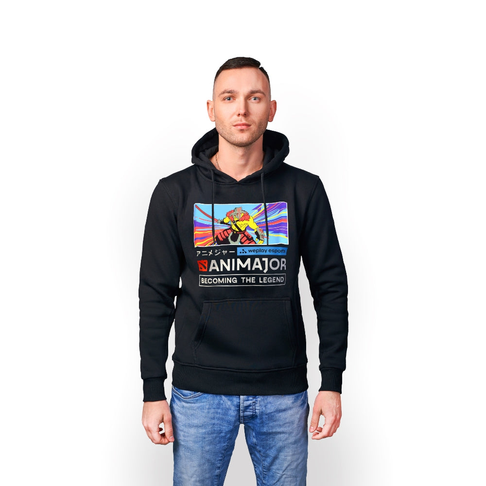 Animajor - Dota 2 Hoodie Black Juggernaut, S
