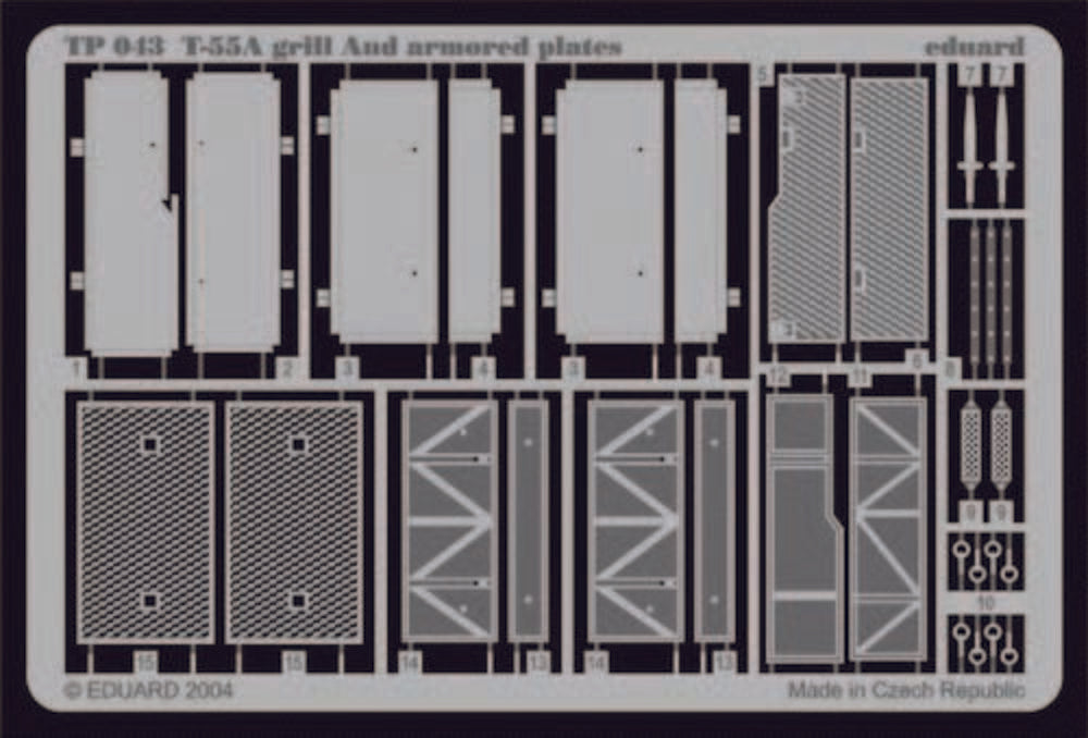 T-55A Grill and armored Plates