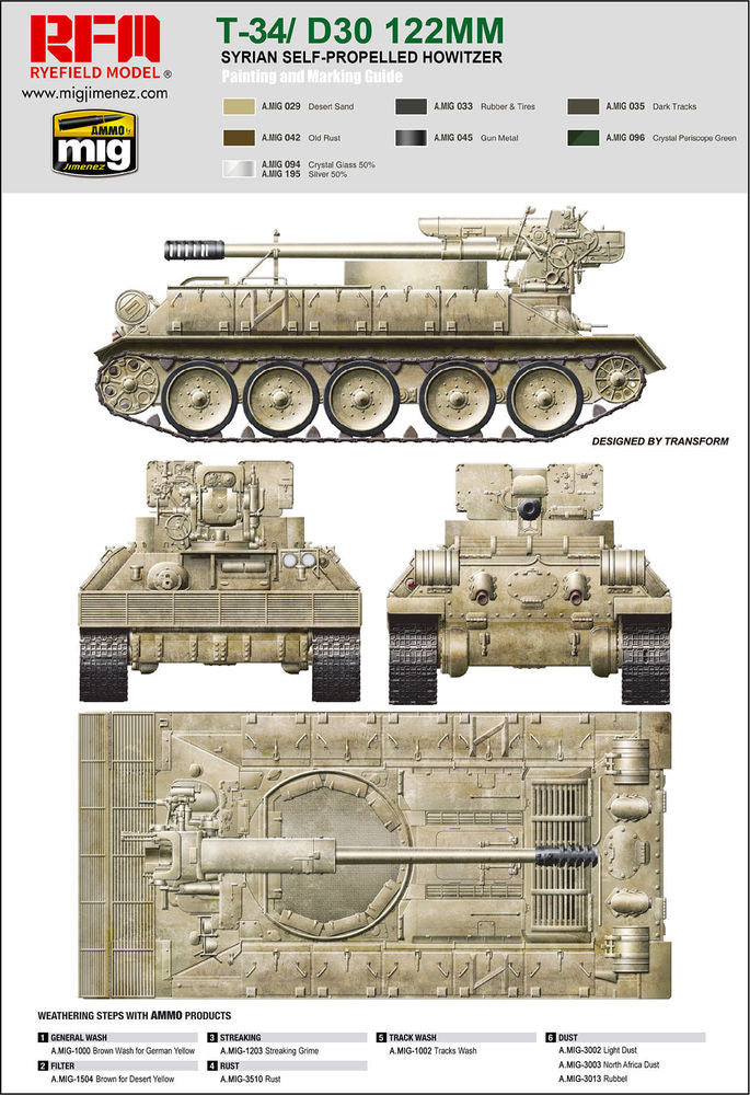 T-34/D-30 122MM SYRIAN SELF-PROPELLED HOWITZER