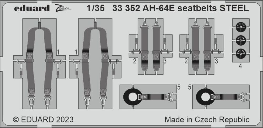 AH-64E seatbelts STEEL 1/35 TAKOM