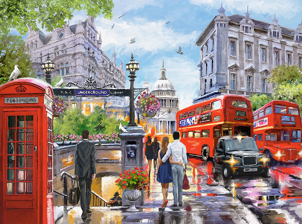 Spring in London, Puzzle 2000 Teile