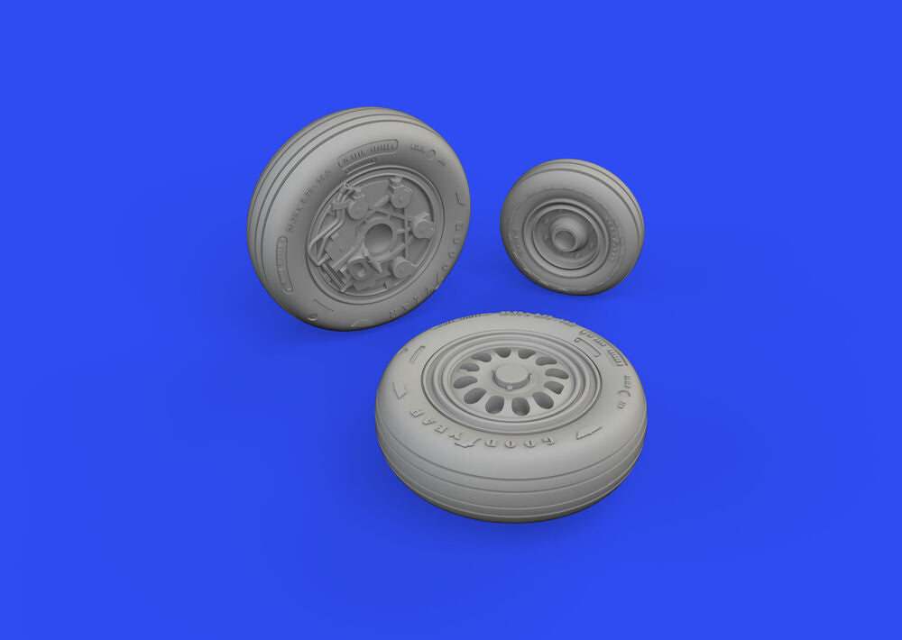 F-16C wheels late 1/48 for KINETIC