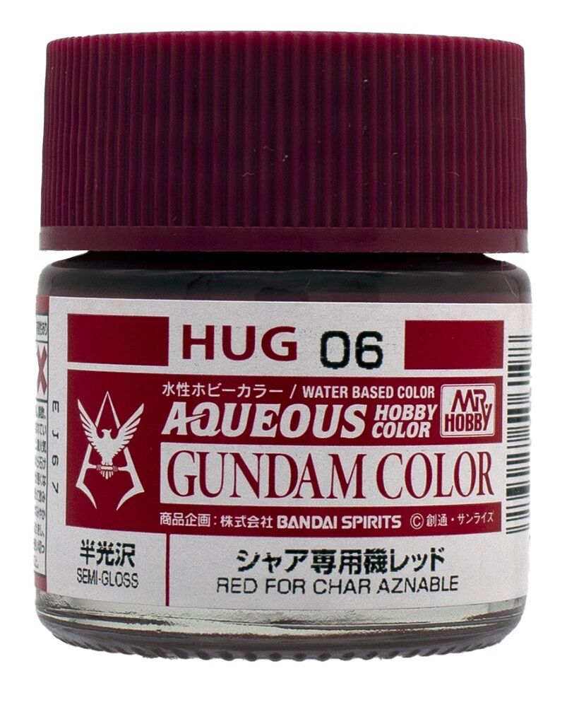 Mr Hobby -Gunze AQUEOUS GUNDAM COLOR (10ml) RED FOR CHAR AZNABLE