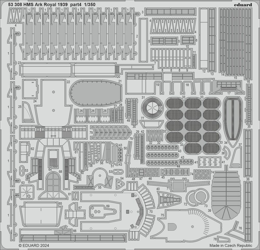 HMS Ark Royal 1939 part 4 1/350 I LOVE KIT