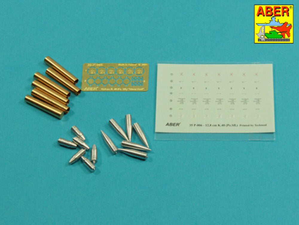 German ammunition set for12,8cm K.40 (Pz.Sfl.) Sturer Emil