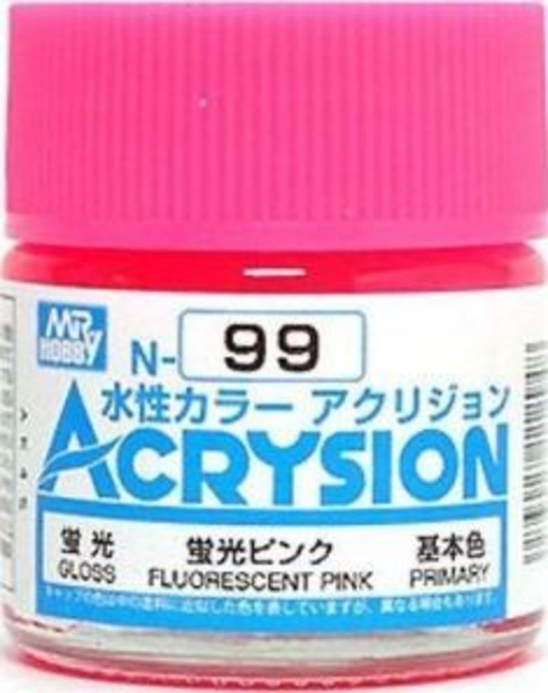 Mr Hobby -Gunze Acrysion (10 ml) Fluorescent Pink