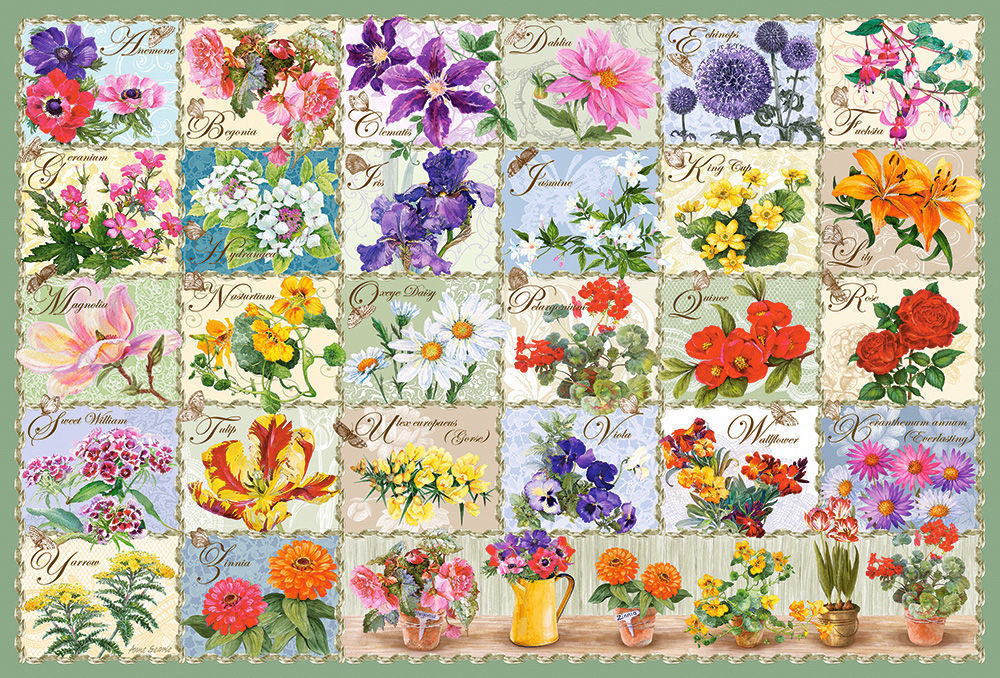 Vintage Floral, Puzzle 1000 Teile