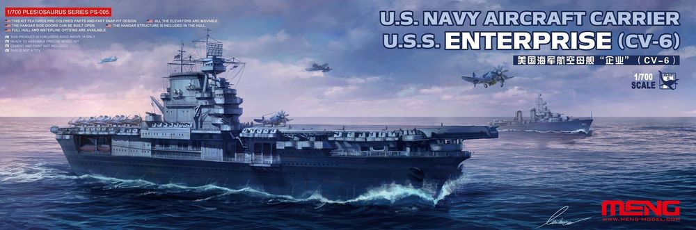 U.S. Navy Aircraft Carrier U.S.S. Enterprise (CV-6)