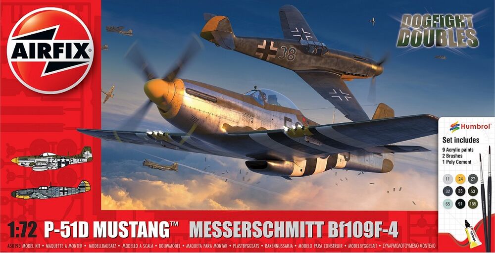 P-51D Mustang vs Bf109F-4 Dogfight Double