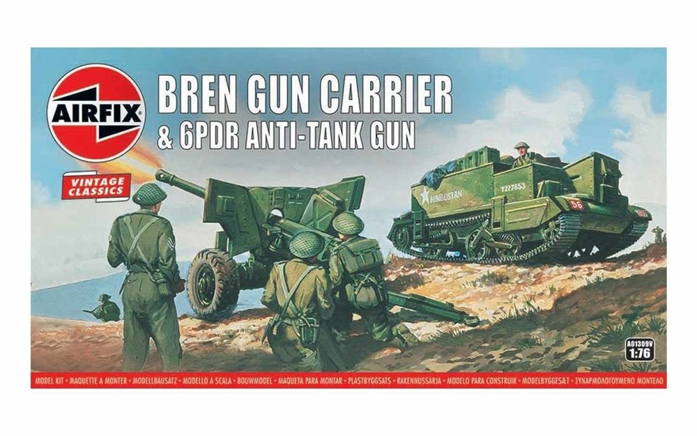 Bren Gun Carrier& 6 pdr AT Gun,Vintage Classics