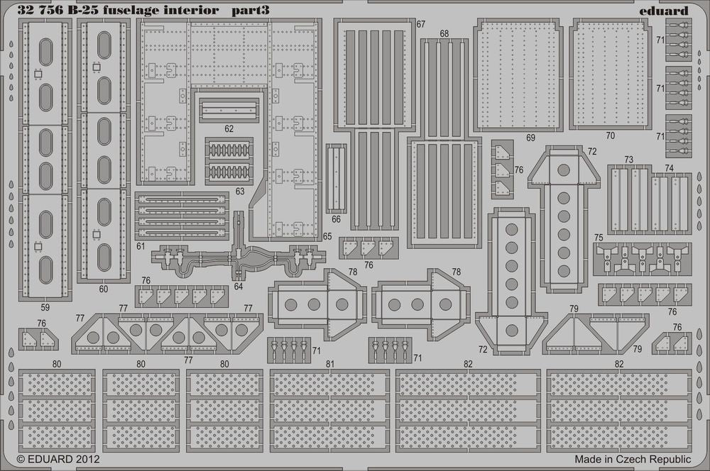 B-25 fuselage interior for HK Models