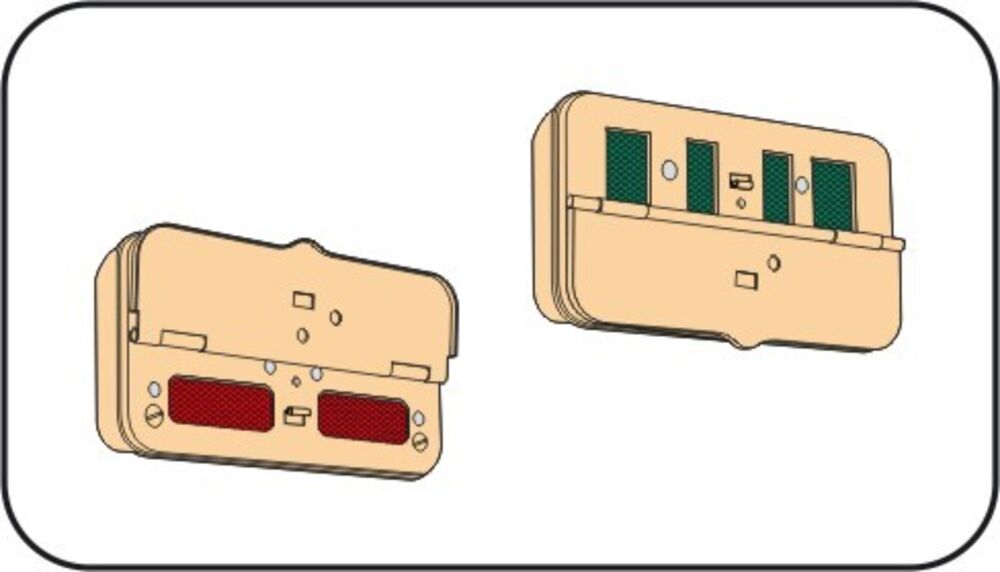 German WWII distance rear lights NOTEK