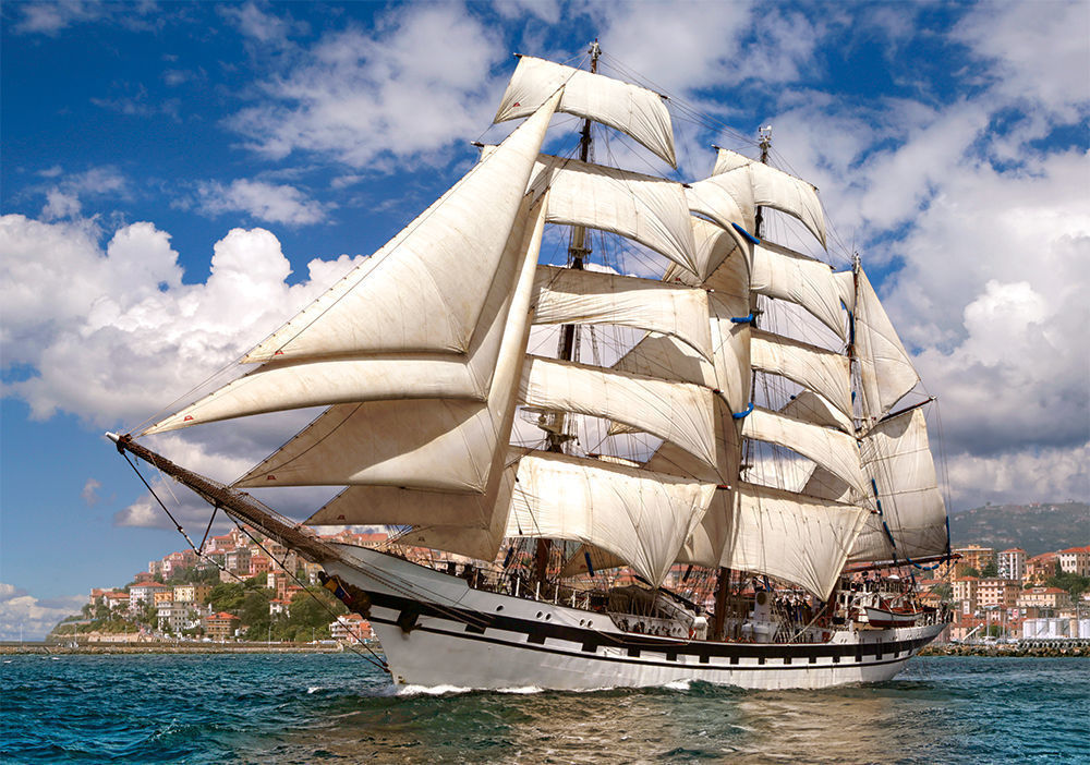 Tall Ship Leaving Harbour,Puzzle 500 Tei