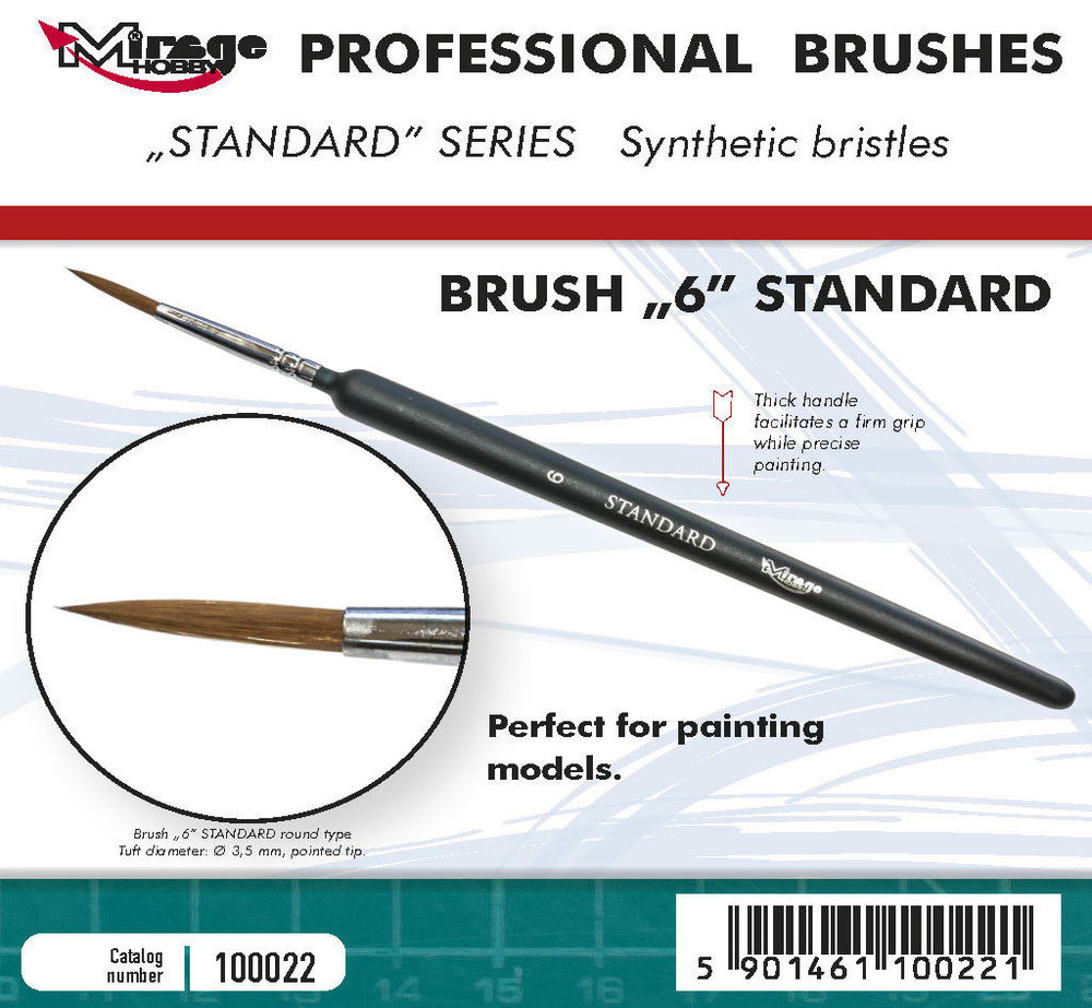 MIRAGE BRUSH STANDARD SIZE 6