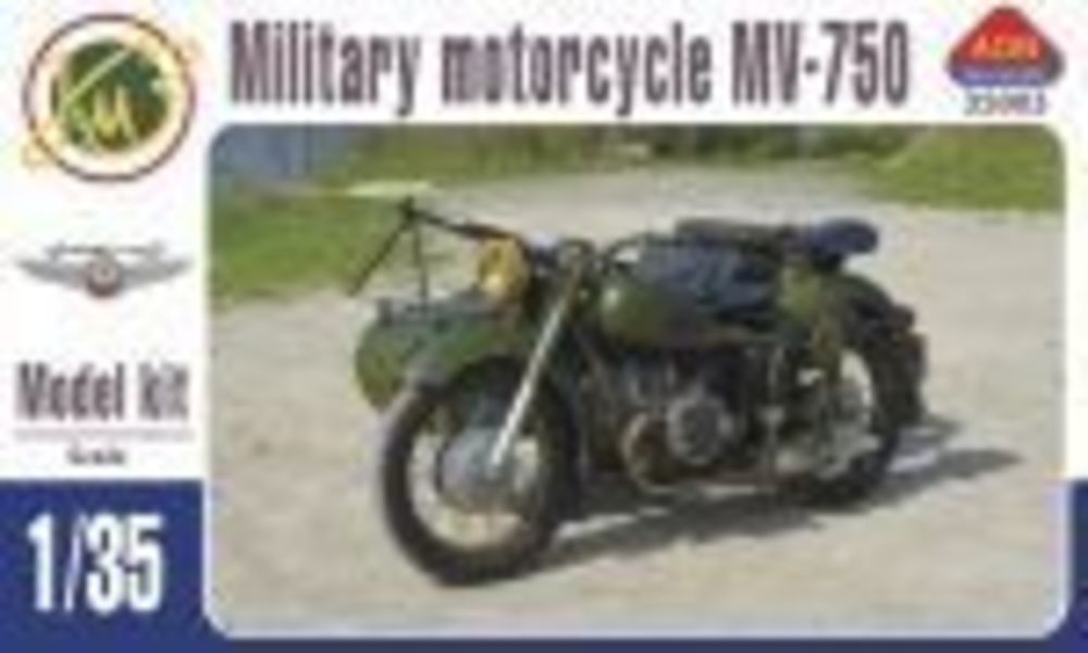 MV-750 Soviet military motocycle with sidecar