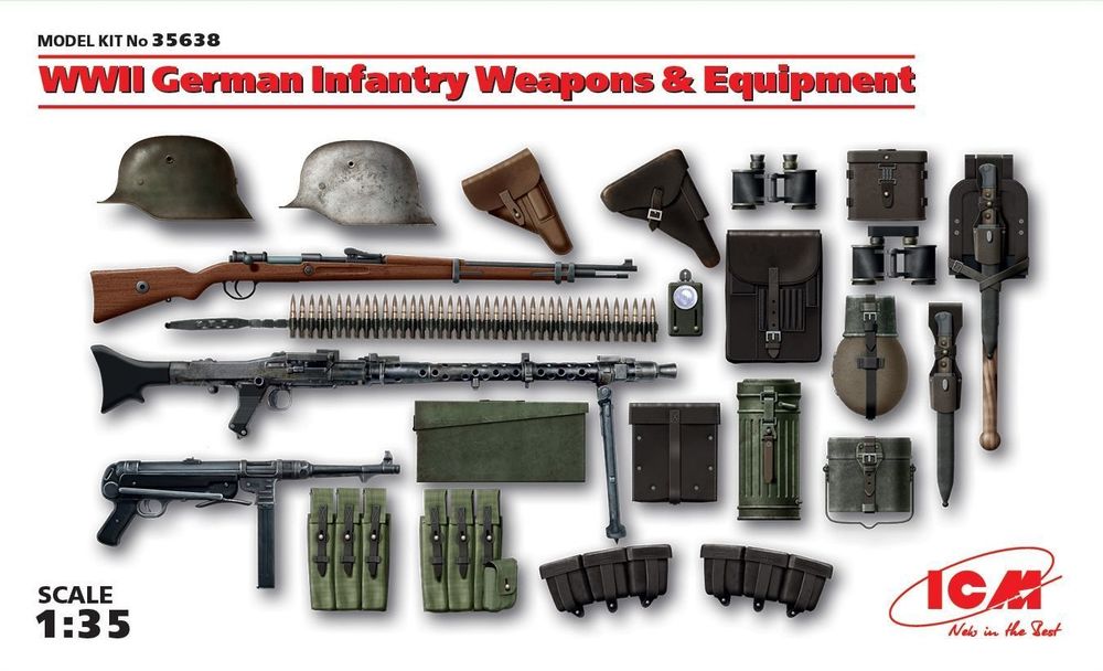 WWII German Infantry W&E 100% new molds