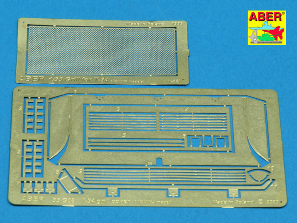 T-34 grill cover (Tamiya model)