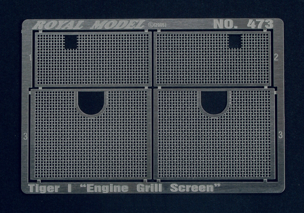 Engine Grill Screen Tiger I (for Dragon kit)