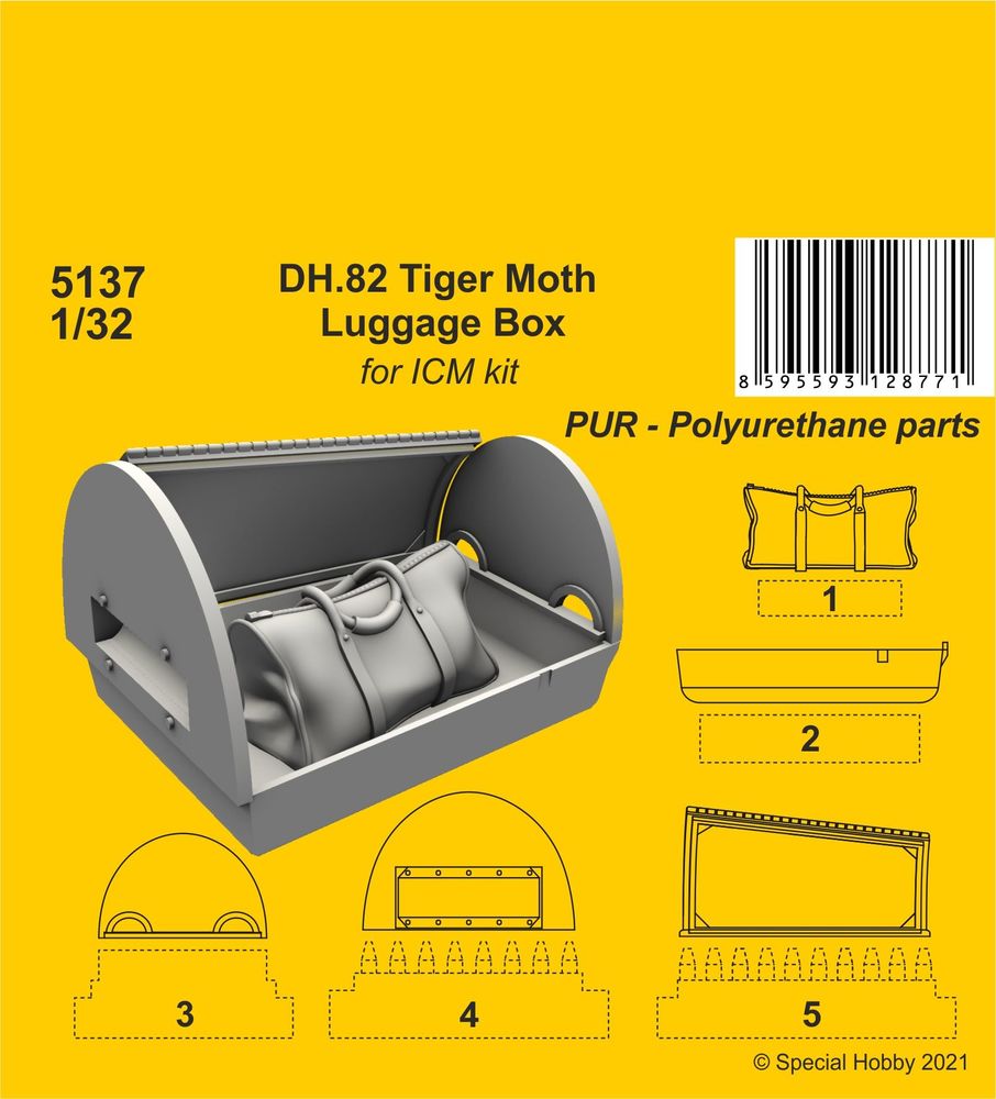 DH.82 Tiger Moth Luggage Box (ICM kit)"