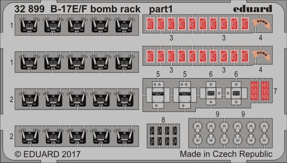 B-17E/F bomb rack for HKM