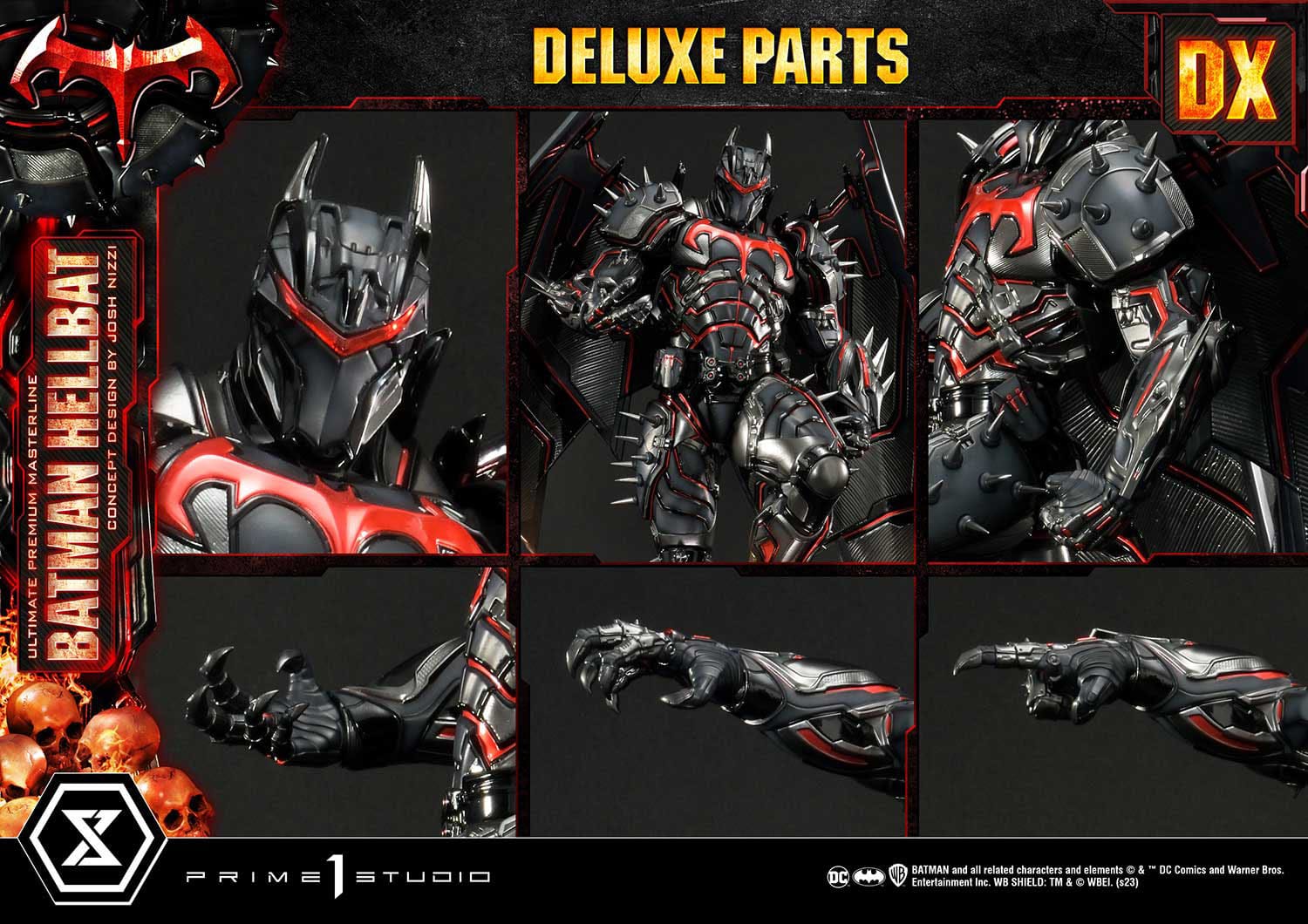 Batman Ultimate Premium Masterline Series Statue Hellbat Concept Design by Josh Nizzi Deluxe Bonus Version 76 cm