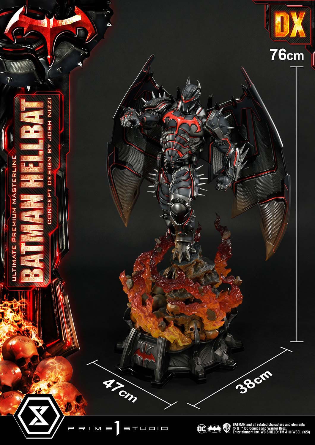 Batman Ultimate Premium Masterline Series Statue Hellbat Concept Design by Josh Nizzi Deluxe Bonus Version 76 cm