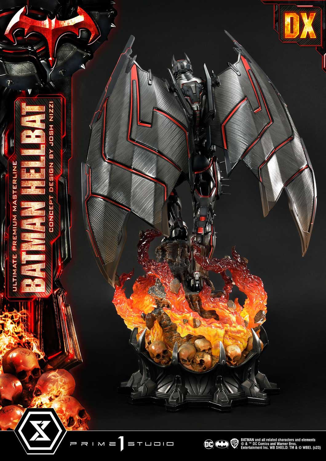 Batman Ultimate Premium Masterline Series Statue Hellbat Concept Design by Josh Nizzi Deluxe Bonus Version 76 cm