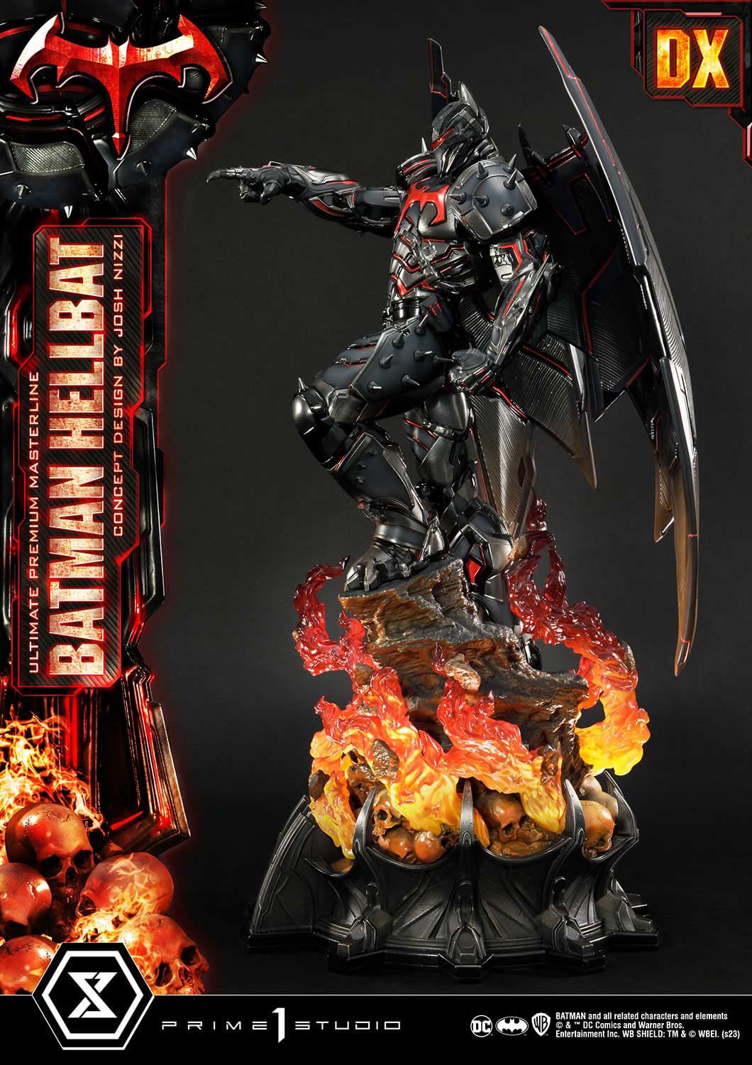 Batman Ultimate Premium Masterline Series Statue Hellbat Concept Design by Josh Nizzi Deluxe Bonus Version 76 cm