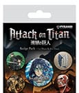 Attack on Titan Pin-Back Buttons 5-Pack Season 4