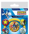 Sonic the Hedgehog Pin-Back Buttons 5-Pack Speed Team