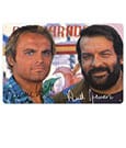 Bud Spencer & Terence Hill Tin Sign Autogramm 20 x 30 cm