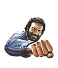 Bud Spencer 3D Tin Sign Bud Spencer Faust 45 x 45 cm