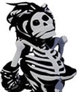 Die Ärzte  Statue 1/10 Gwendoline Skelett 17 cm