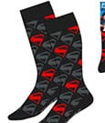 DC Comics Socks Superman Logo Black 38-45
