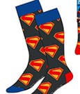 DC Comics Socks Superman Logo Blue & Red 38-45