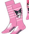 Sanrio Socks Kuromi Pink Stripes 36-43