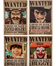 One Piece Fridge Magnet 4-Pack Wanted