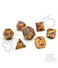 CritStones Metal Dice Set Shattered Sigils (7)