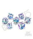 CritStones Liquid Core Dice Set Fantasia Fluid Electroplated  (7)