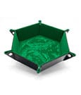 CritStones Folding Dice Tray Dragon Skin Edition Green
