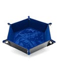 CritStones Folding Dice Tray Dragon Skin Edition Blue