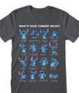Lilo & Stitch T-Shirt Stitch Emotions Charcoal Size L