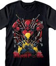 Deadpool T-Shirt Deadpool & Wolverine Weapons Size M