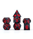 Dragon Storm Sharp Edge Silicone Dice Set Black Dragon Scales (7)