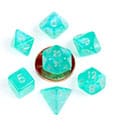 FanRoll Mini Dice Set Stardust Turquoise (7)