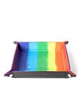 FanRoll Folding Dice Tray Velvet Watercolor Rainbow