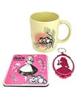 Disney Mug, Coaster and Keychain Set Alice in Wonderland Vintage