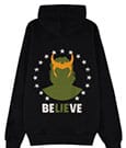 Loki Zipper Hoodie Believe Size XXL