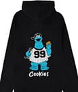 Sesame Street Zipper Hoodie Cookie Monster 99 Cookies Size M
